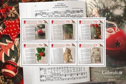 Gibraltar issues a set of Christmas Carols stamps